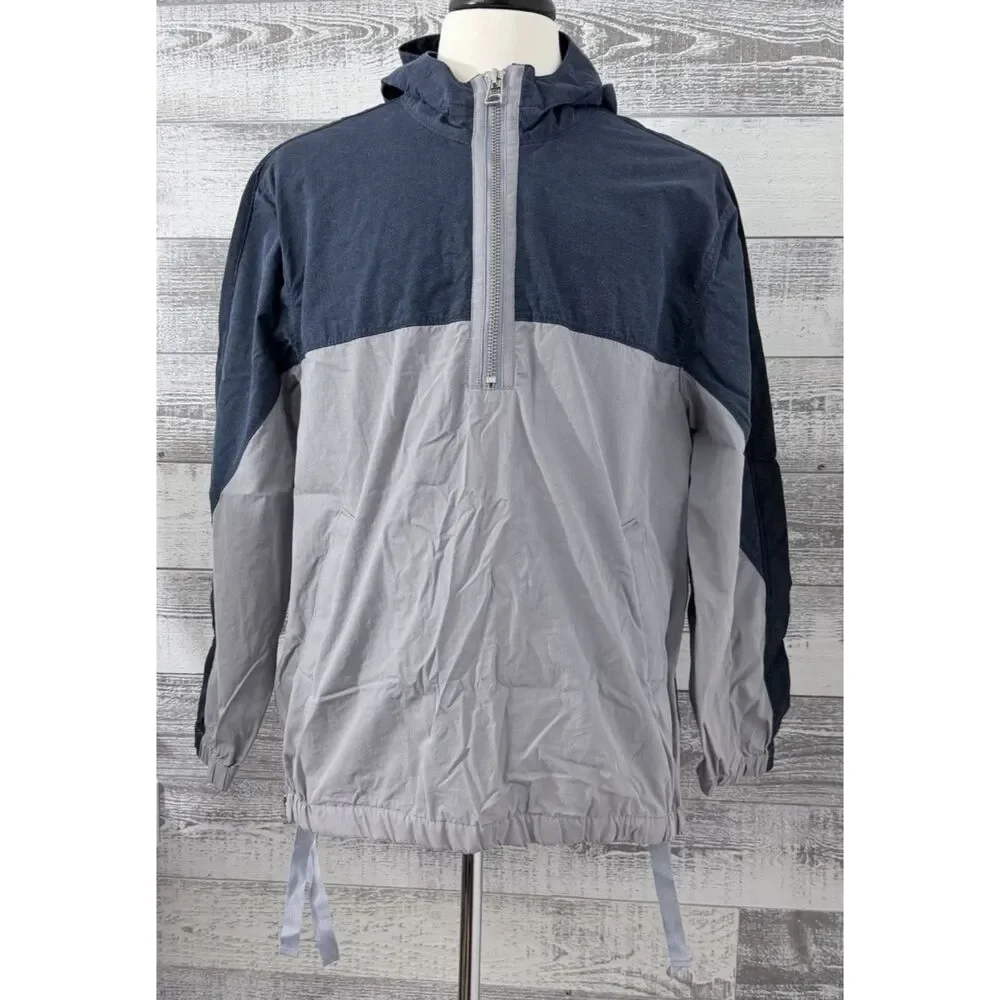 Levi’s Made & Crafted Men's Size M Hooded Popover Pockets Windbreaker Jacket